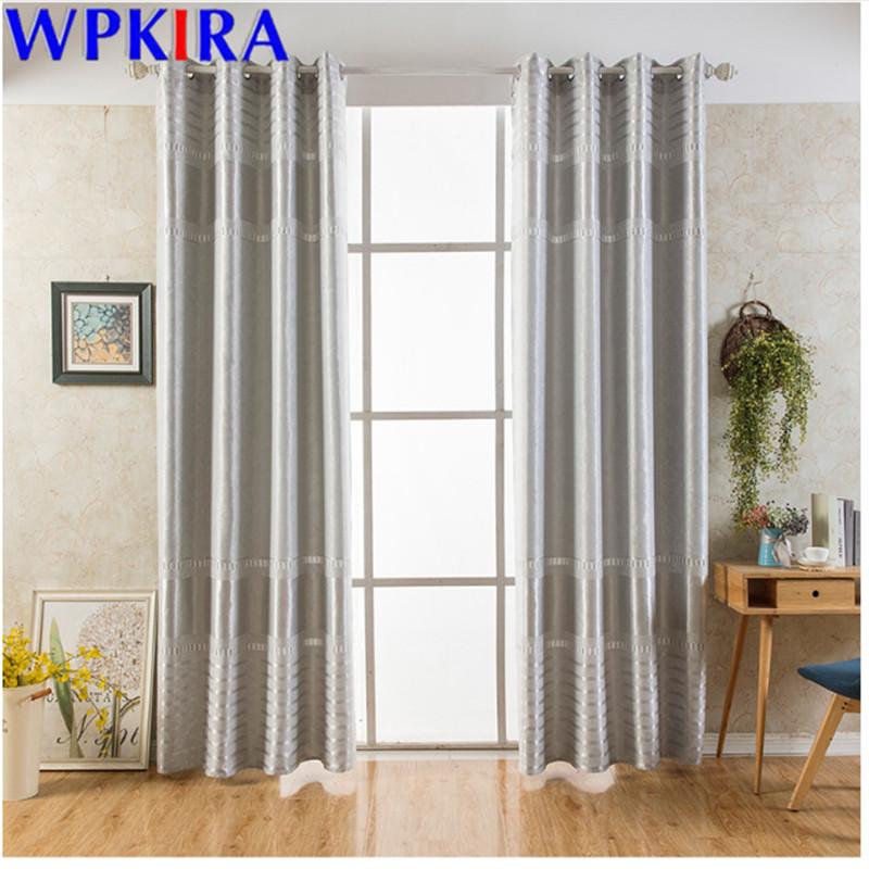 

Jacquard Solid Color Curtain For Living Room Sheer Curtain Bedroom Modern Window Treatment Blinds Polyester Shade 70% W-AD407#30, White tulle