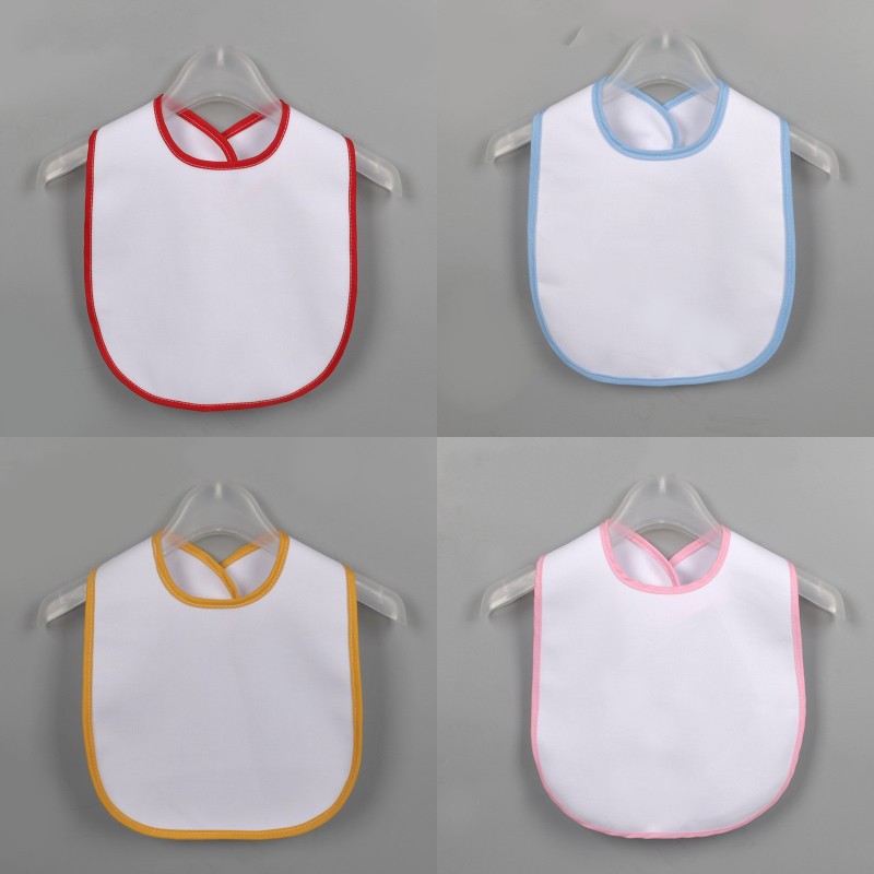 

Sublimation Blank Baby Bib DIY Thermal Transfer Baby Burp Cloths Waterproof Bib Kid Product 5 Colors M3147 370 K2