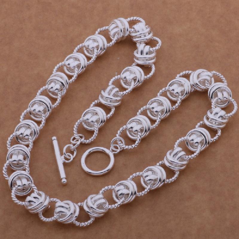 

925 Sterling Silver Long Chain TO Buckle Necklace 12mm*18" For Men Women Wedding Engagement Party Jewelry