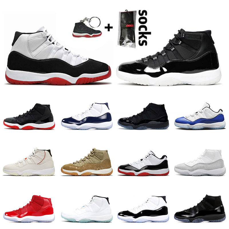 

2021 High OG White Bred Jumpman 11 25th Anniversary Metallic Silver 11s Retro Basketball Shoes Concord Blue Women Mens Trainers Sneakers, #27 chunky dunky 40-47