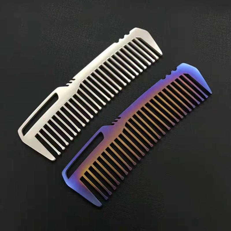 

1Pc Creative Titanium Comb Anti-static Anti-rust Hairdressing Hair Makeup Styling Combs Men Women Hair Cutting Comb Hairbrush
