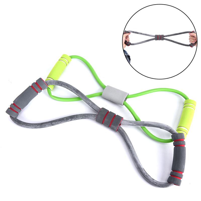 

Gym 8 Word Elastic Band Chest Developer Rubber LOOP Latex Resistance Bands Fitness Equipment Stretch Yoga Training Crossfit