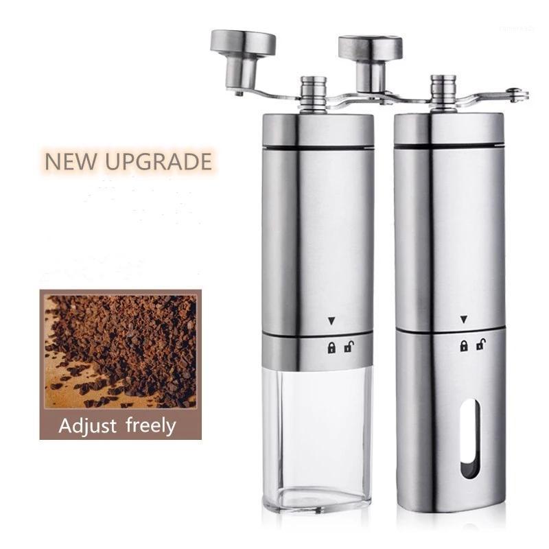 

Portable manual coffee grinder stainless steel adjustable hand-held coffee grinder Cocoa bean cone manual1