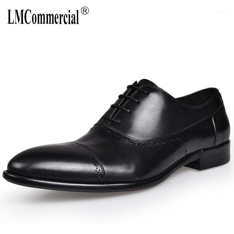 

autumn winter Bullock High Quality Genuine Leather breathable retro leisure mens shoes dress business designer shoes men cowhide1, Brown
