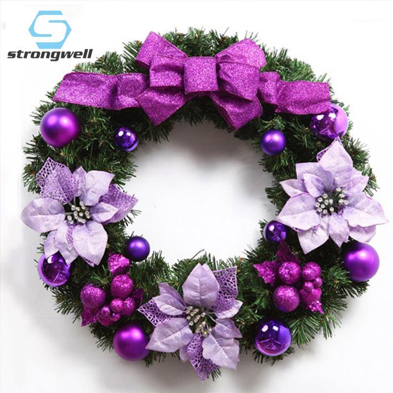 

Strongwell 50cm Artificial Christmas Wreath Merry Christmas Decorations For Home Decor Hanging Wall Decoration For Kid1