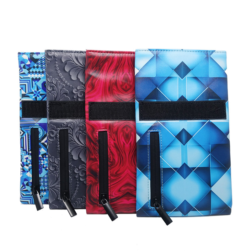 

Eaner Eco-friendly Carbon lined Digital printed Smell proof travel bags case leather pattern printing wholesale