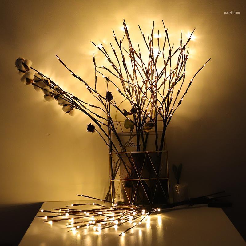 

New Year Fairy Light String 20 LED Simulation Willow Tree Branch Christmas Garland Lights Xmas Christmas Decorations for Home1