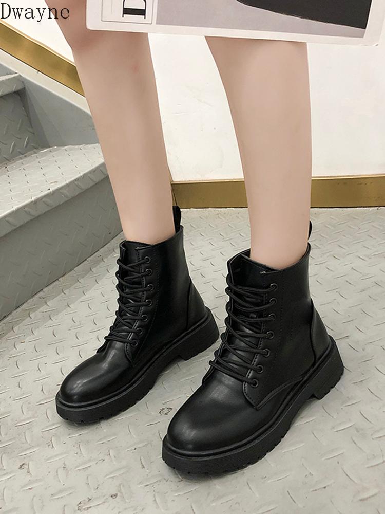 

boots female British wind 2020 new autumn wild handsome black thick ann net red motorcycle short boots tide