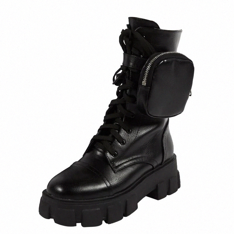 

Women Winter Shoes 2020 New Leather Velvet Warm Women's Boots Storage Small Objects Space Package Sexy Women's Boots Ankle #KH9A, Black