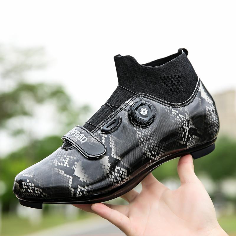

Men's and women's high-top road and mountain professional self-locking non-slip cycling shoes sapatilha ciclismo mtb size 36-47, White road