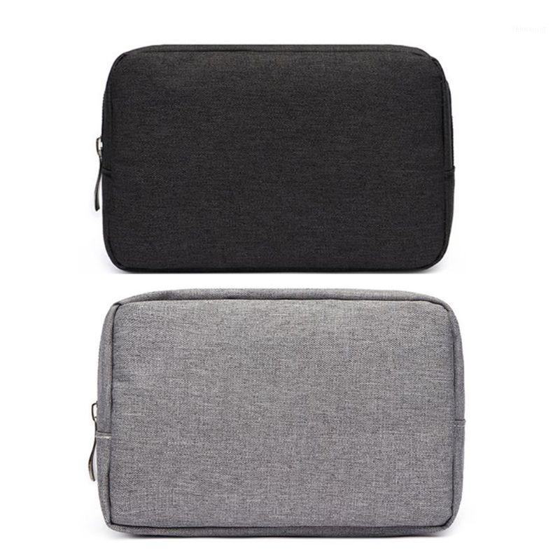 

Unisex Lightweight Travel Cosmetic Makeup Bag Multi-use Digital Earphone Organizer USB Flash Drives Toiletry Storage Handbag1, Black