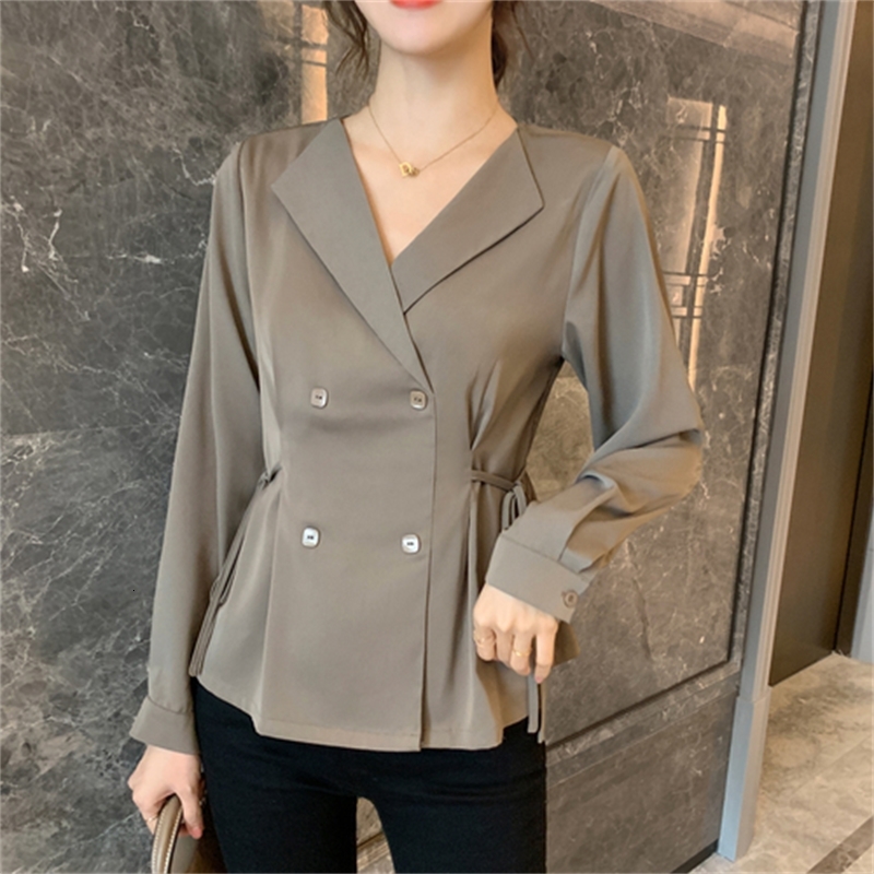 

Spring Double Autumn Breasted Deep-fried Lace Up to Female Chiffon Lady Feamle Blouse Fsar, Games