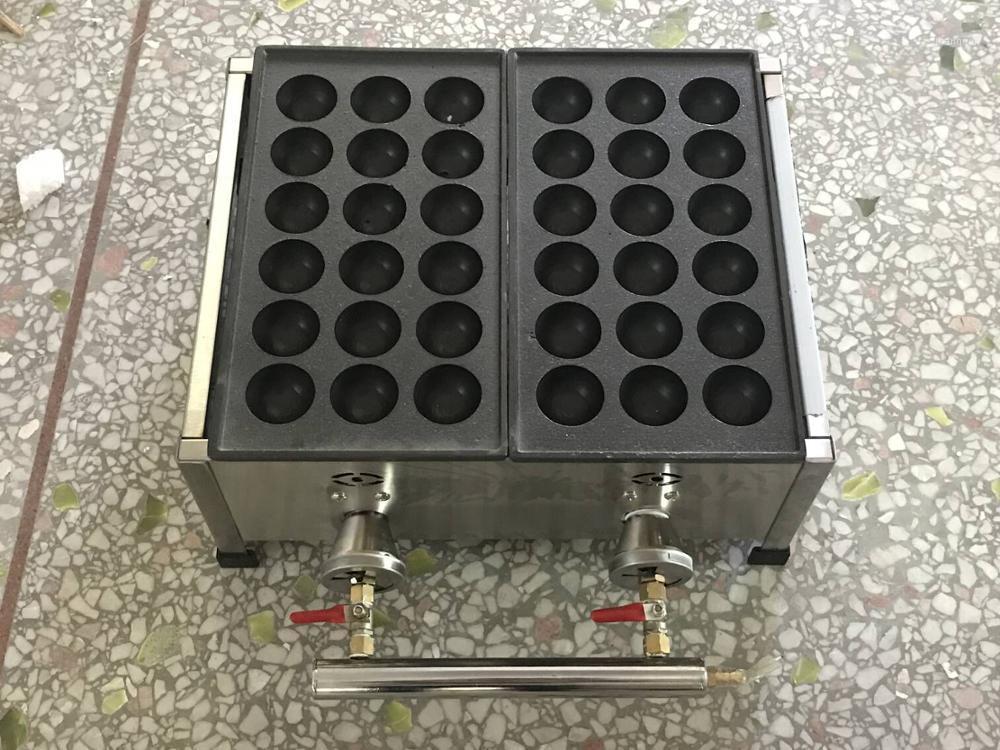 

Free shipping Gas type two plates 45mm ball size Takoyaki machine Fish ball maker1