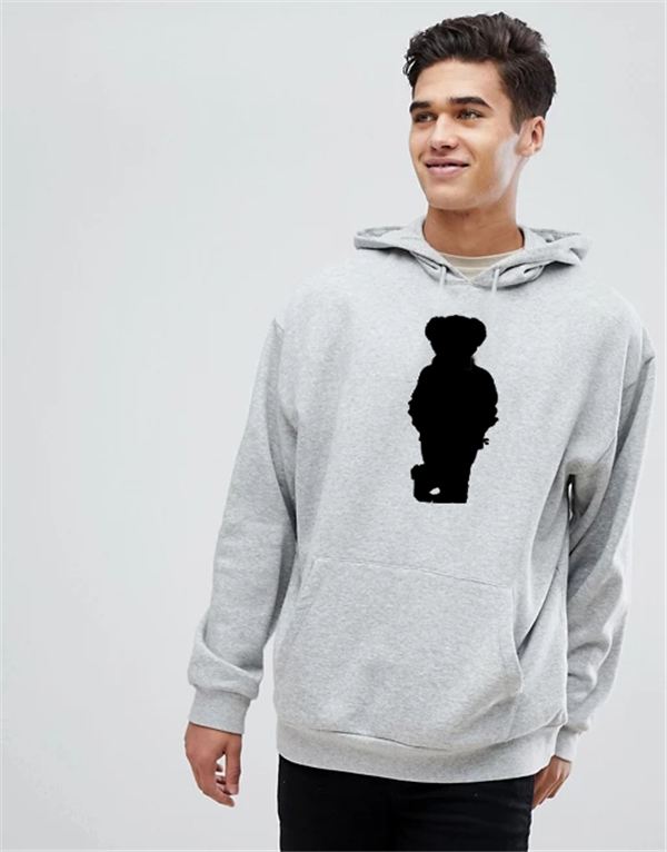 

Men's hoodie retro bear reprint RareFunny unisex casual with hip-hop hoodie, thick hoodie for autumn and winter, Black