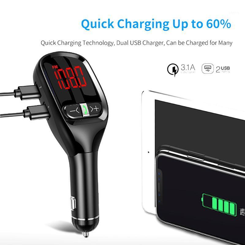 

Aux Transmitter Car Large Screen Digital Display Vehicle Bluetooth MP3 Player Mobile Phone Handfree Call with FM Launcher G11S 51