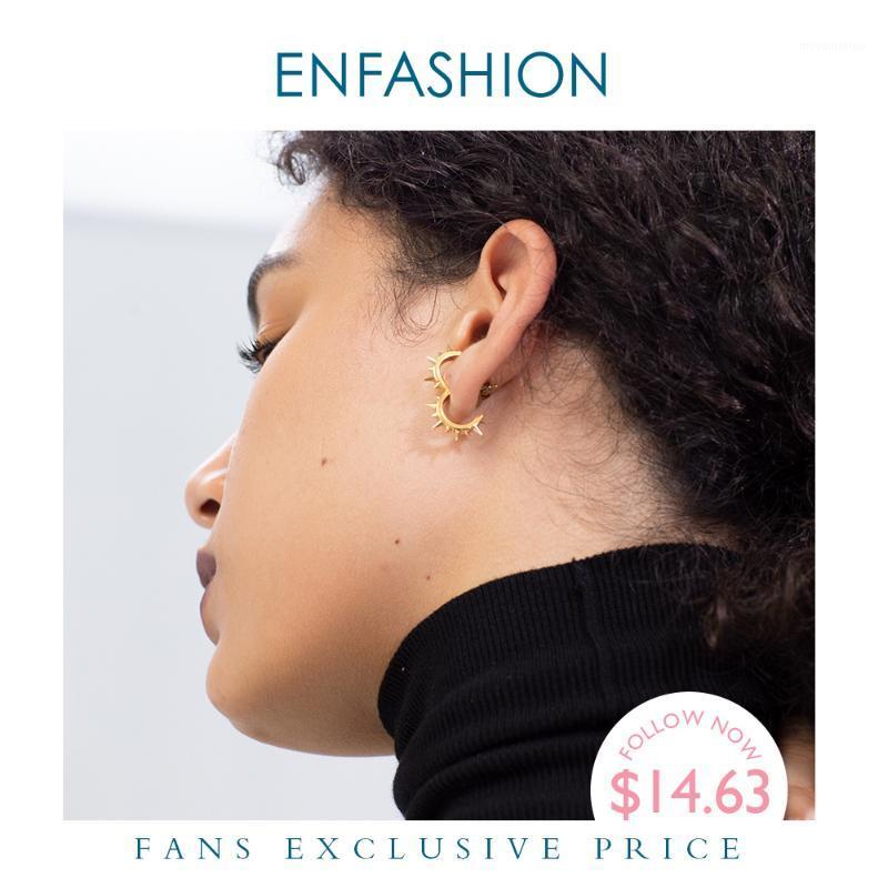 

ENFASHION Punk Spike Stud Earrings For Women Gold Color Stainless Steel Earings Fashion Jewelry Dropshipping Oorbellen E1911401