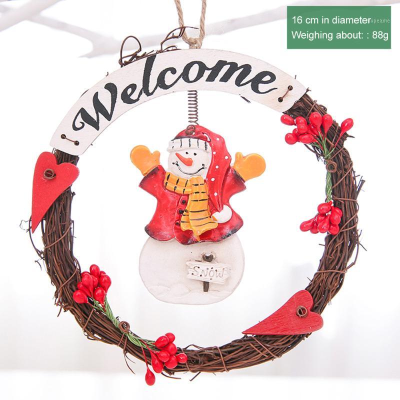 

Ceramic Snowman Pendant Decorations Ceramic Christmas Toys For Home Decor Christmas Doll Wreath Creative Decor1