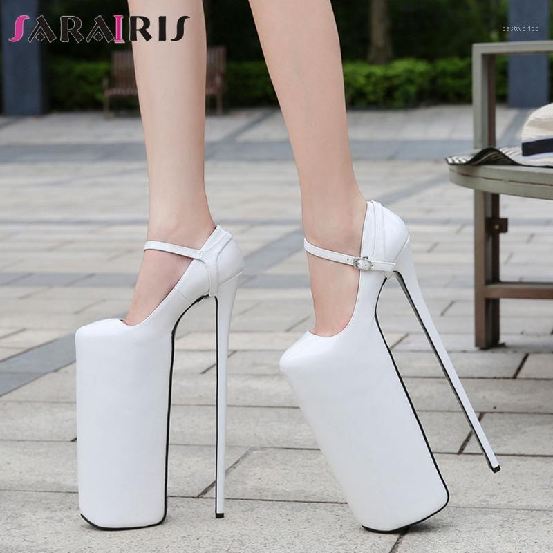

SARAIRIS Fashion Activity Pumps New Spring Novelty Platform Pumps Women Fashion Extrem High Thin Heels Shoes Woman1, White