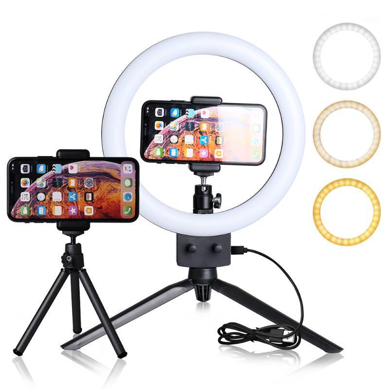 

9inch Mini LED Video Selfie Ring Light With Tripod Ring lamps For YouTube Phone Live Photo Photography studio Ringlight1