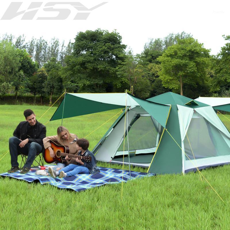 

240*240*154cm 5-6 people outdoor automatic tent anti-storm sunscreen camping equipment double layers waterproof tent1