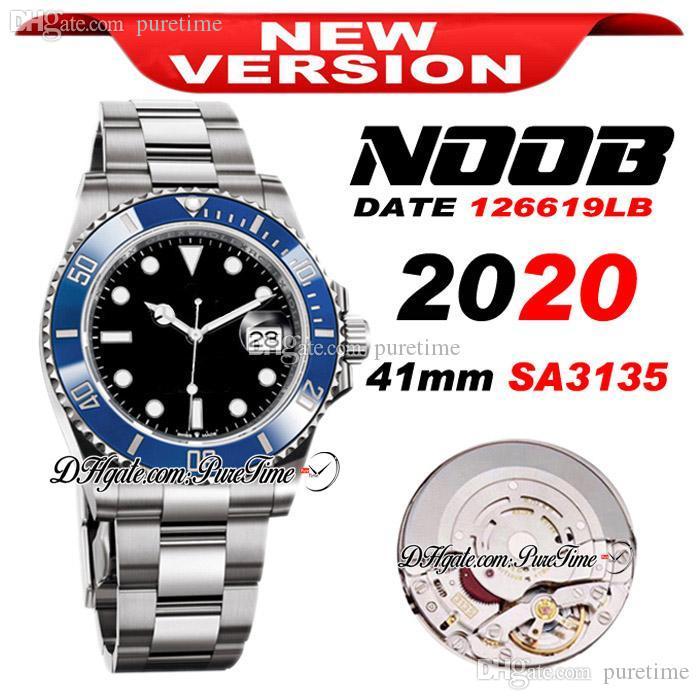 

2020 41mm N V11 SA3235 Automatic Mens Watch Blue Ceramic Bezel Black Dial 904L Steel Bracelet Best Edition 126610 Puretime Watches PTRX rc3, Accessories