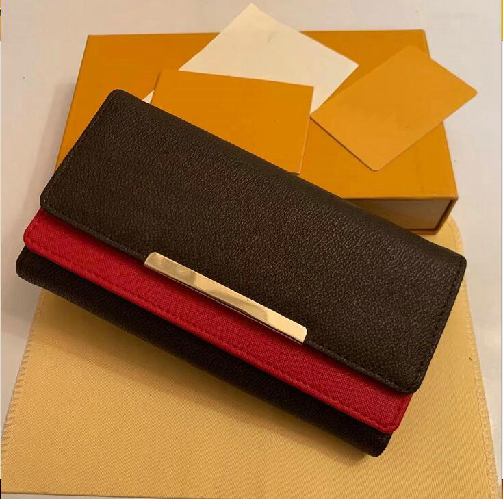 

High Quality Long wallet leather classic wallet fashion leather long purse money bag zipper pouch coin pocket note 215-2 size :20x3x10cm, Red;black