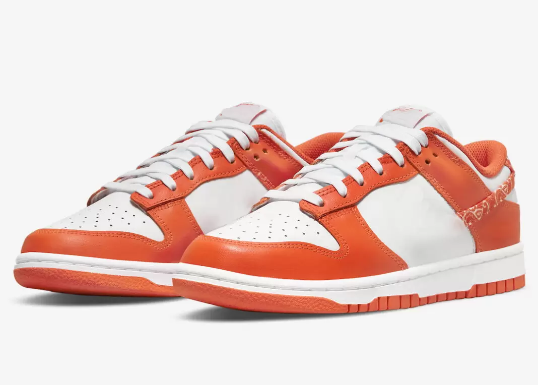 

Dunks Low Orange Paisley Running Shoes for sales DH4401-103 top quality mens womens sneakers store US4-US11