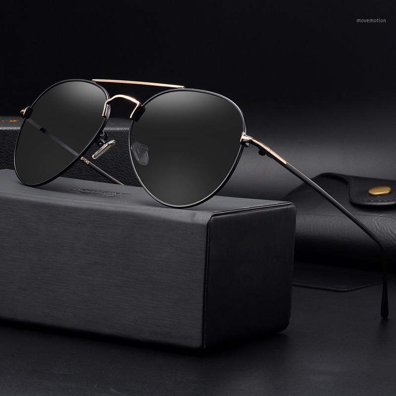 

Metal Sunglasses Men Polarized Driving Glasses for Man Retro Fashion New Points New Sunglass W/Case P29551