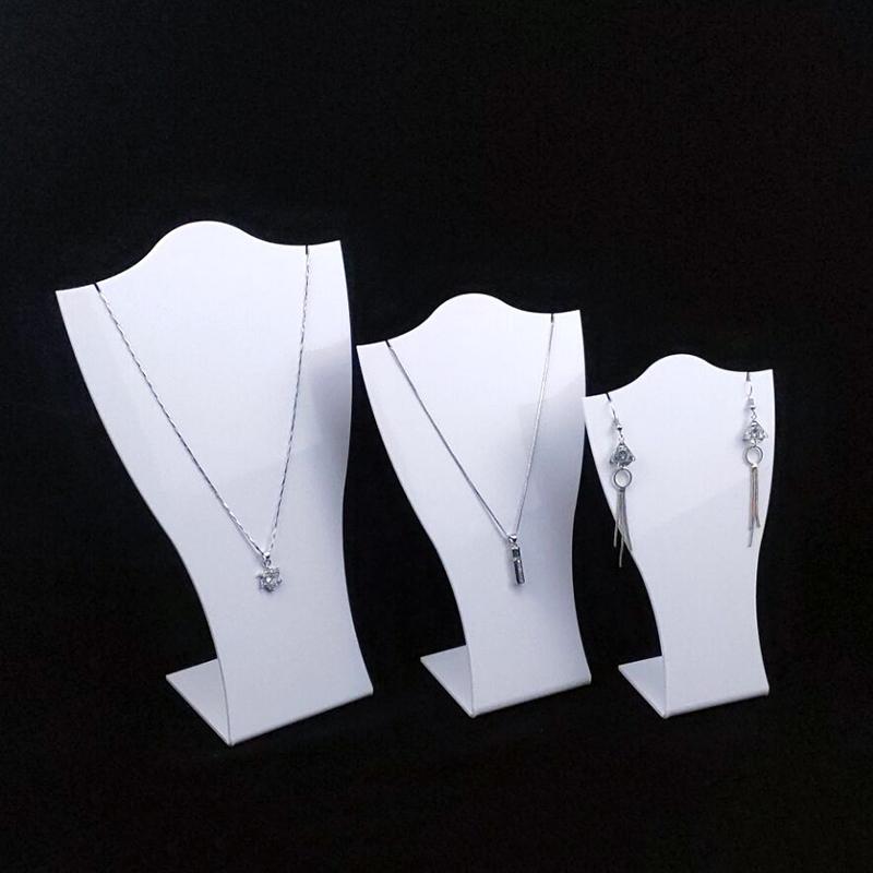 

Jewelry Pouches, Bags Holder Wear Necklace & Earrings Display Stand Support For Earings And Necklaces Mannequin Jewellry Exhibitor Organizer