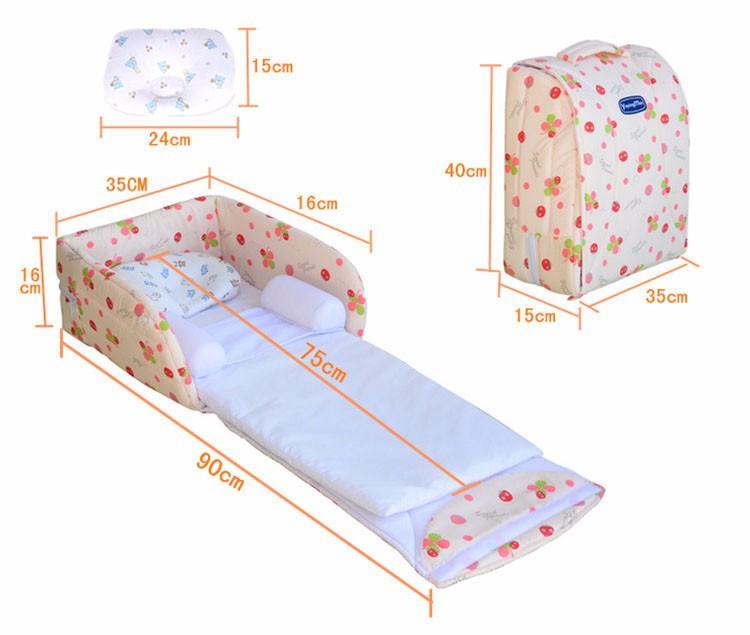 

2020 Newborn baby Cradles Crib infant safety Portable folding bed cot playpens bed child confort station for 0-6 months
