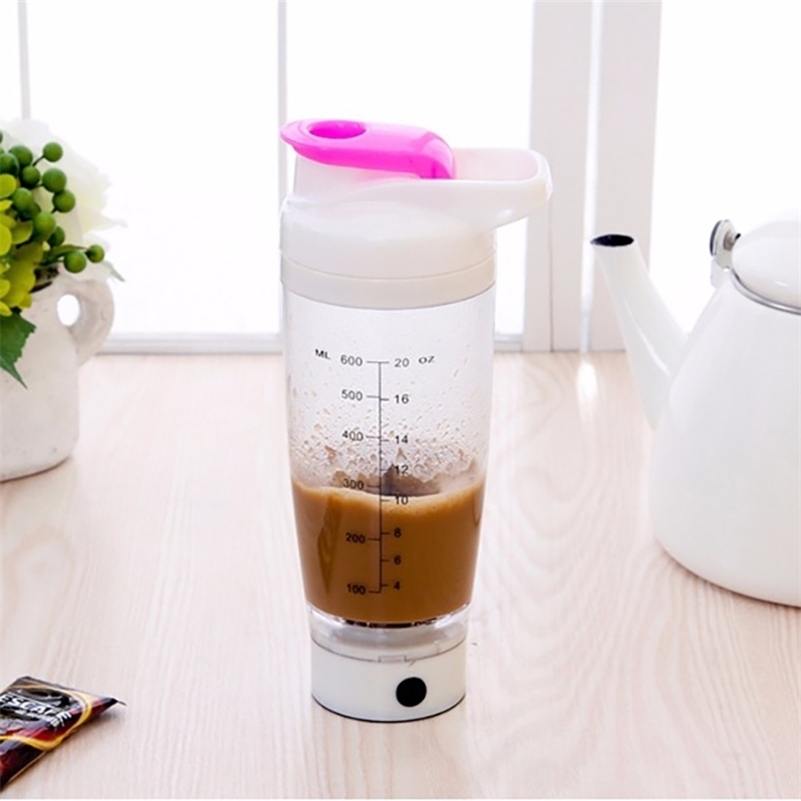 

BAISPO 600ml Electric Automation Protein Shaker Blender My Mixer Water Bottle Automatic Movement Outdoor Tour Coffee Milk 201111