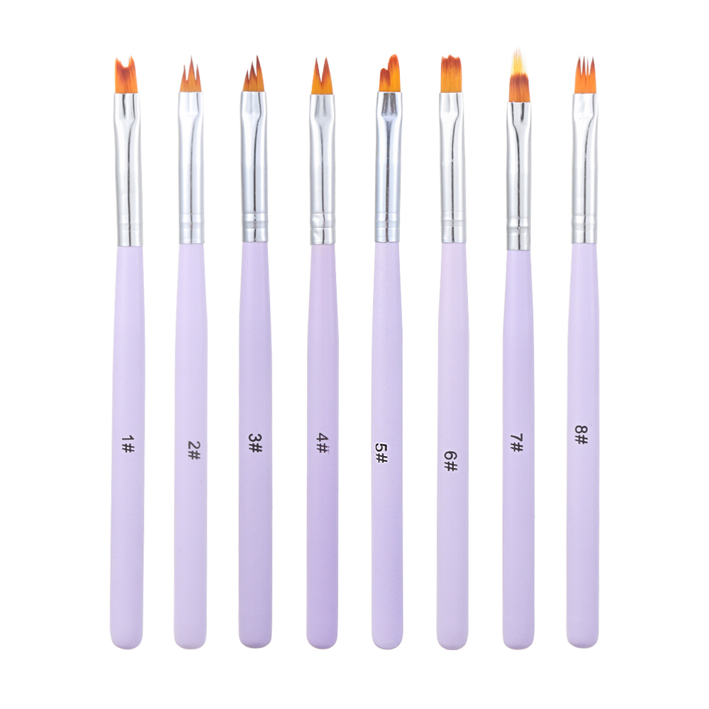 

Acrylic Nail Brush 100% Nylon Hair Nail Painting Pen Acrylic Drawing Brush for Liquid Glitter Handle Manicure Clean Tools