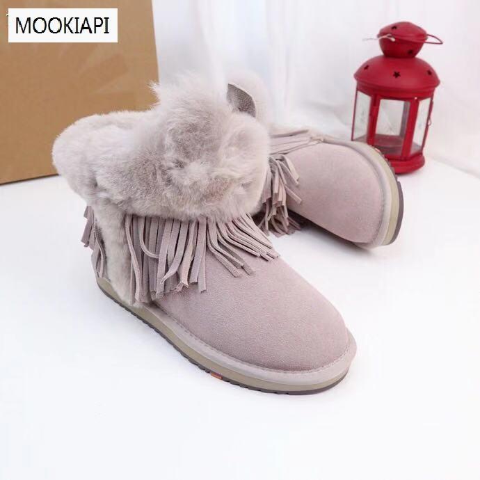 

Australia's top quality women's snow boots in 2020, real sheepskin, 100% natural wool, new women's shoes, three colors1, Same picture