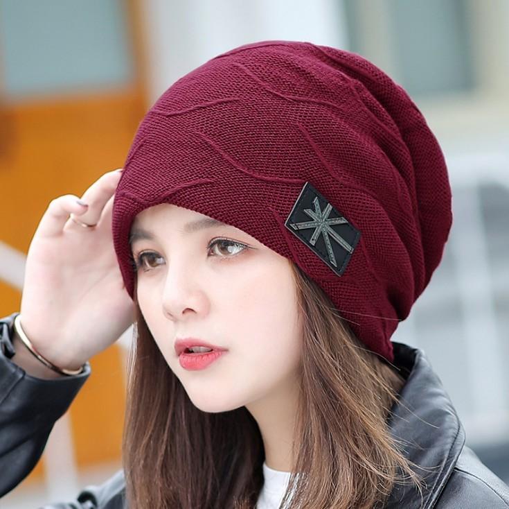

Berets Korean-Style Wool Knit Beret Autumn And Winter WOMEN'S Nan Gua Mao Knitted Hat Korean-style-Casual Artistic Bei Lei, Beige