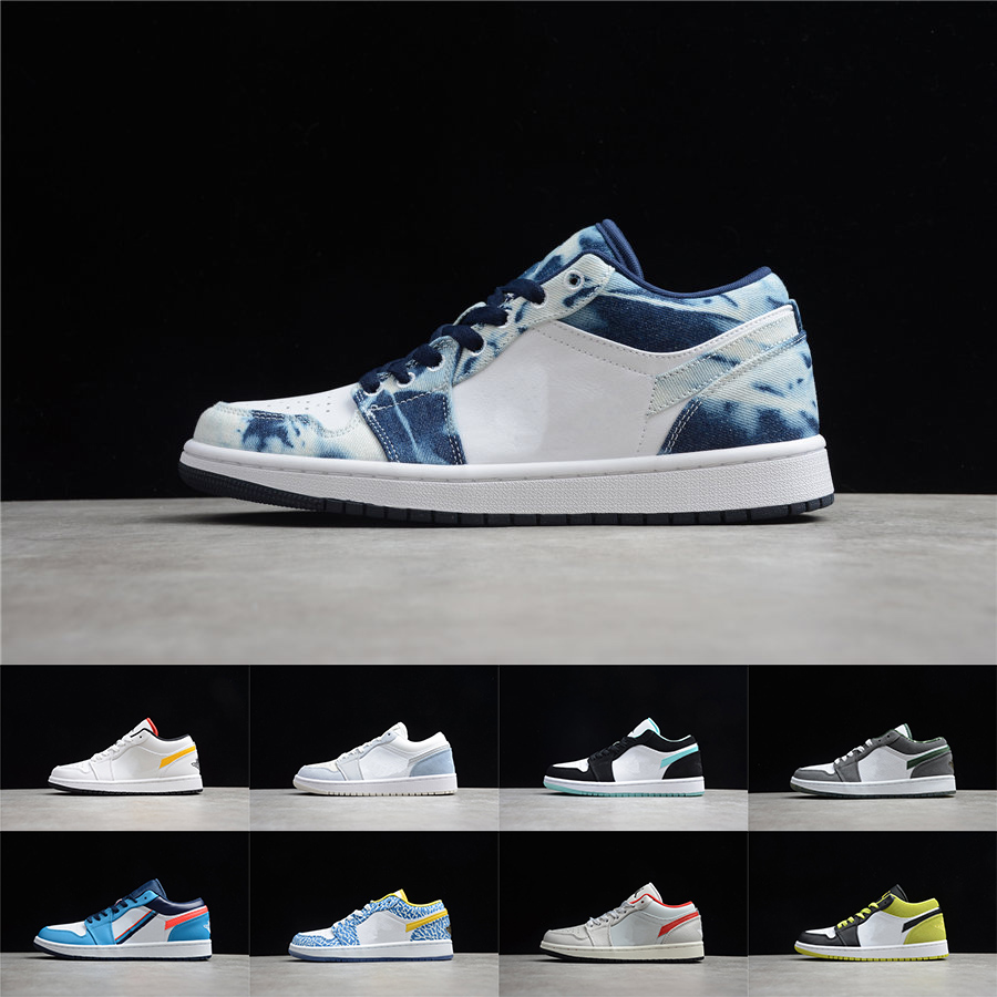 

Mens 1 Basketball Shoes Jumpman Low 1s Women Banned Bred Chicago Black Toe Court Purple Pine Green UNC Shadow Sneaker, Shown