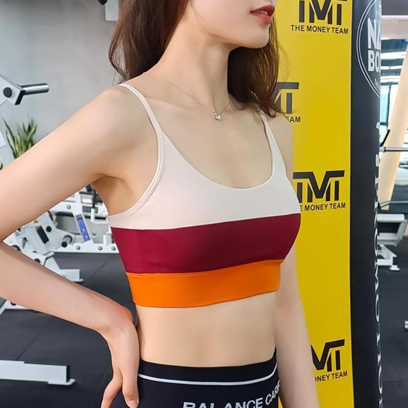 

Open Back Top Quick Dry Yoga Top Workout Jogging Sports Breathable Shockproof Seamless Active Wear Yoga Brassiere Sports Bra1, Green