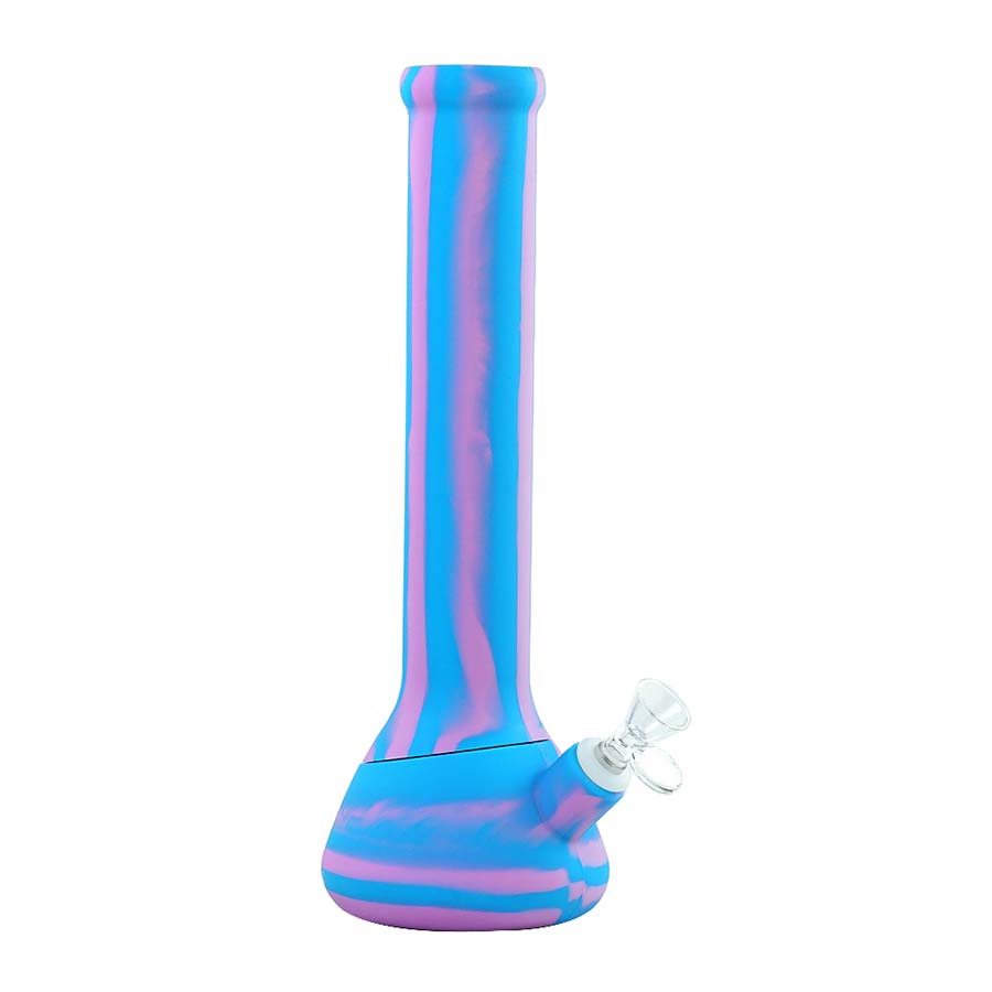 

13.6'' height new Silicone Water Pipe silicone Bongs beaker tobacco glass bong dab rig smoking bubbler shisha hookah