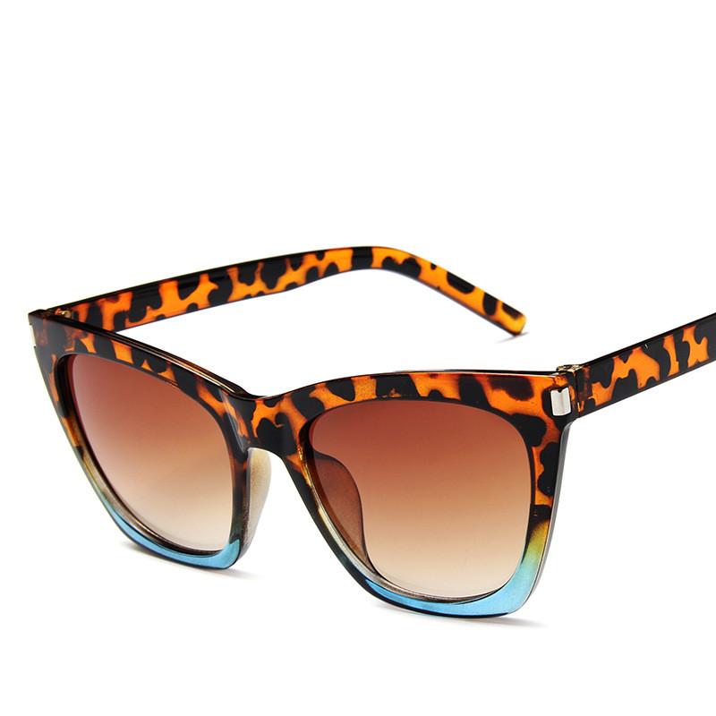 

Female Vintage Sunglasses Women/Men Fashion Cat Eye Luxury Sun Glasses Classic Shopping Lady Black Leopard UV400