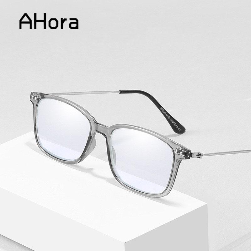 

Sunglasses Ahora Ultralight Brown Lens Reading Glasses Women&Men Square Business Presbyopic Eyeglasses Hyperopia Eyewear+1.0+1.5...+4.0