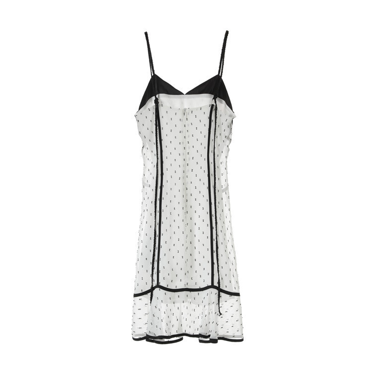 

Sleeveless V-cleavage Dressed As Mermaid Woman 2021 New Summer Vintage Mini-dress Girls'white Shredded Track Spaghetti 9cdr, Blue