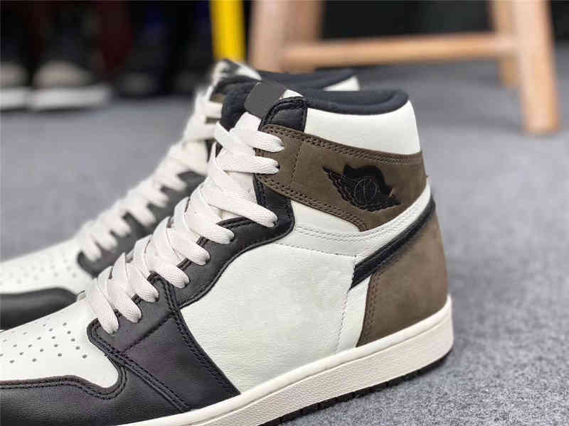 

Authentic 1 Dark Mocha Sail Black Men Women Basketball Shoes 555088-105 Sneakers{category}