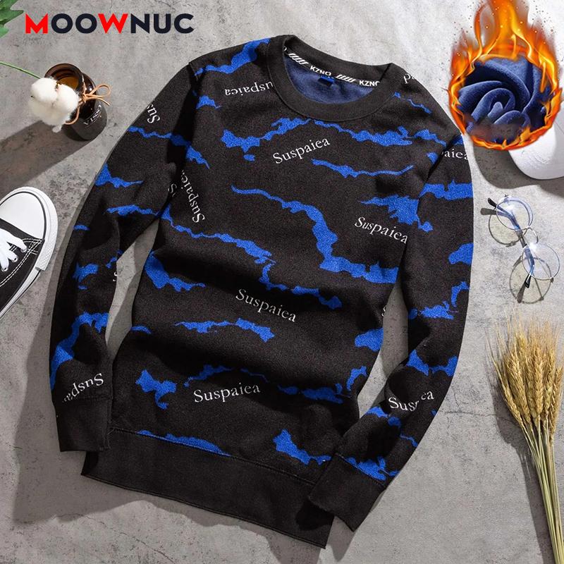 

Fashion Sweater For Men Thick 2020 Casual Pullover Hombre Warm Printed High-Quality New Spring Autumn Long Sleeve Male O-Neck, 2983