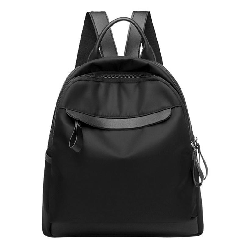 

Ladies Backpack Leisure Outdoor Travel Bag Large Capacity Wear-Resistant Waterproof Female Bag, Black
