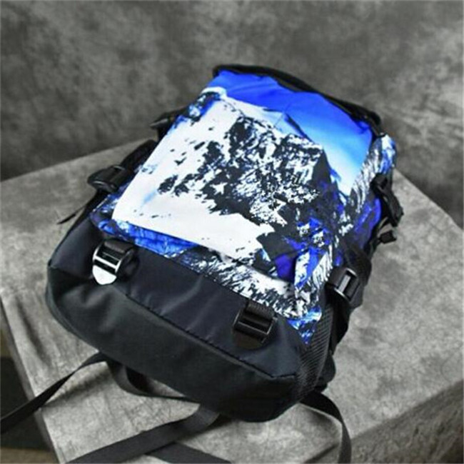

Fashion luxury Bags Men Women designer Backpacks Outdoor Sport Backpack School Bag For snow mountain map backpack Bag, As shown