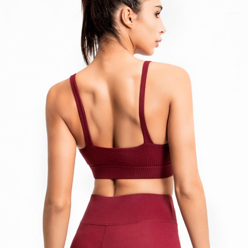 

Deep U Back Sports Bra,Woman Padded Wirefree Fitness Vest Running Yoga Bra,Seamless Sports Bra Top Gym Sport Brassiere1, Black