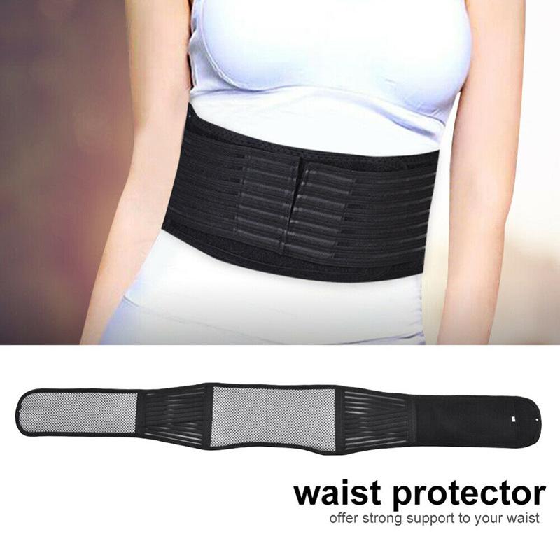 

Lumbar Support Belt Back Braces Tourmaline Self-heating Magnetic Therapy Breathable Belt YS-BUY, Beige