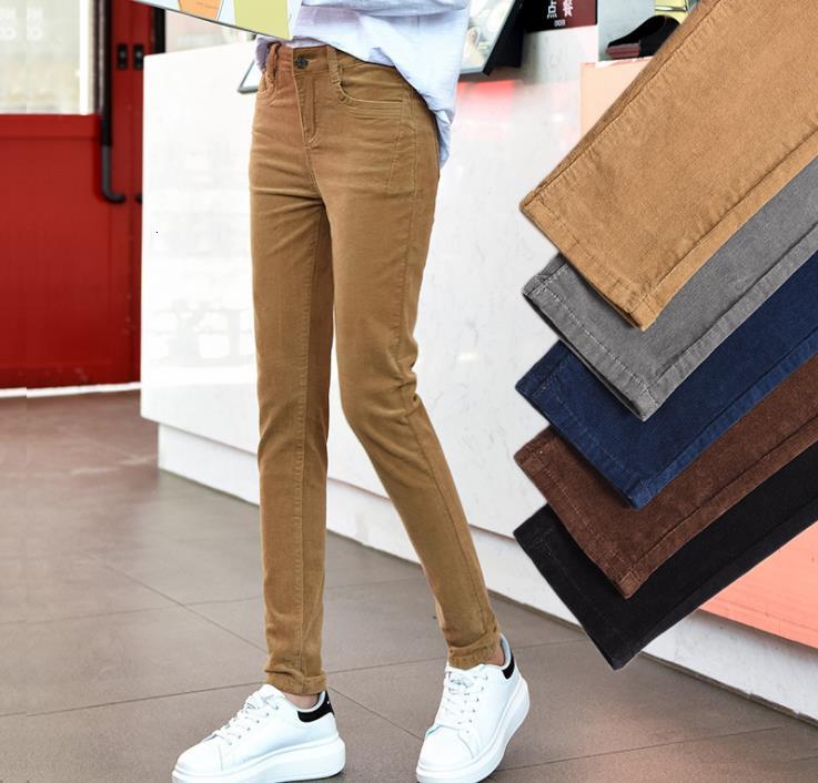 

Autumn New Pants Big Size Women's Corduroy Pants, Waist, Feet Viou, Haji