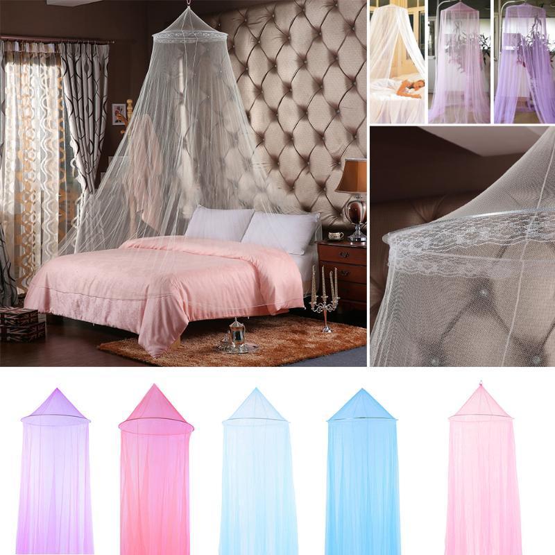 

Summer New Romantic Pink Round Mosquito Lace Net For Baby Hung Dome Bed Dome Tents Baby Adults Ceiling Hanging For Home Decor1