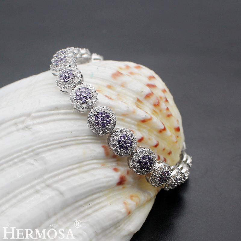 

HERMOSA Beautifully Charming Multi-precious Stone Bracelet 7.1/4 inch 18CM