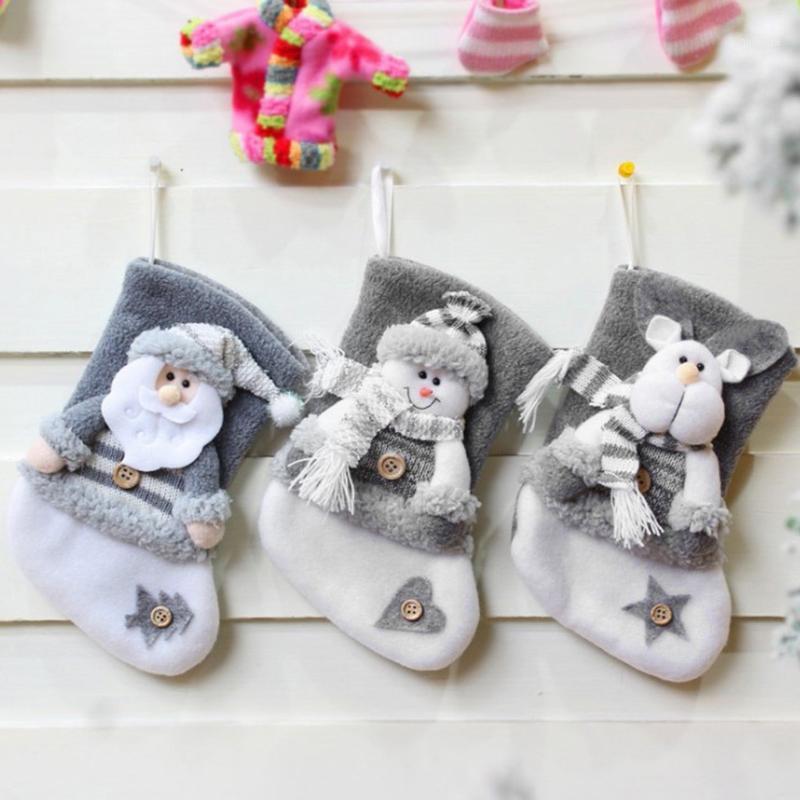 

New Year 2021 Gifts Bag Christmas Stocking Noel Christmas Decorations for Home Navidad Socks Xmas Tree Decoration Natal Decor1